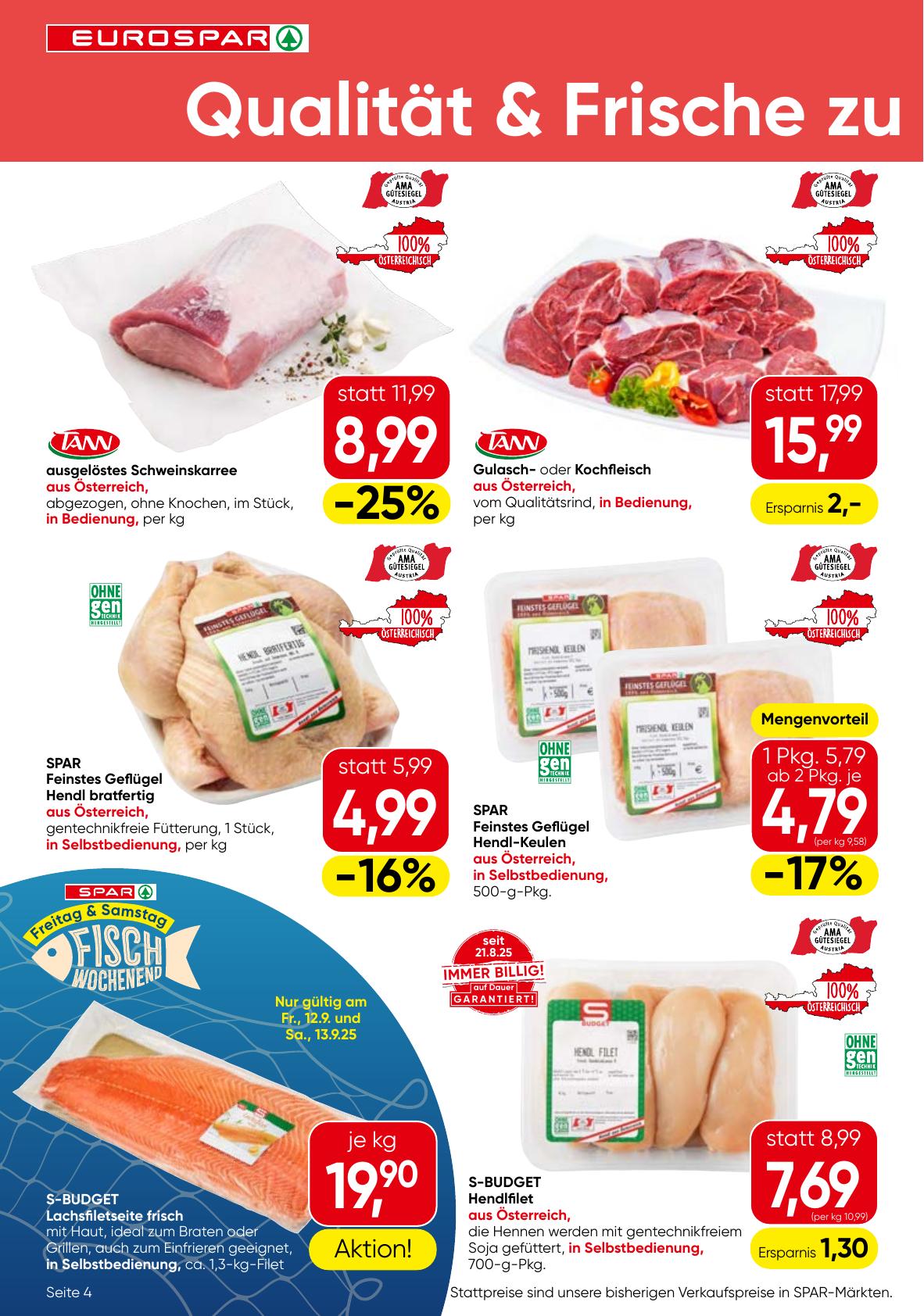 Eurospar flyer page