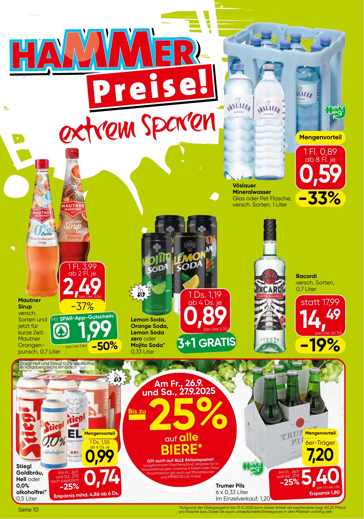 Eurospar flyer page