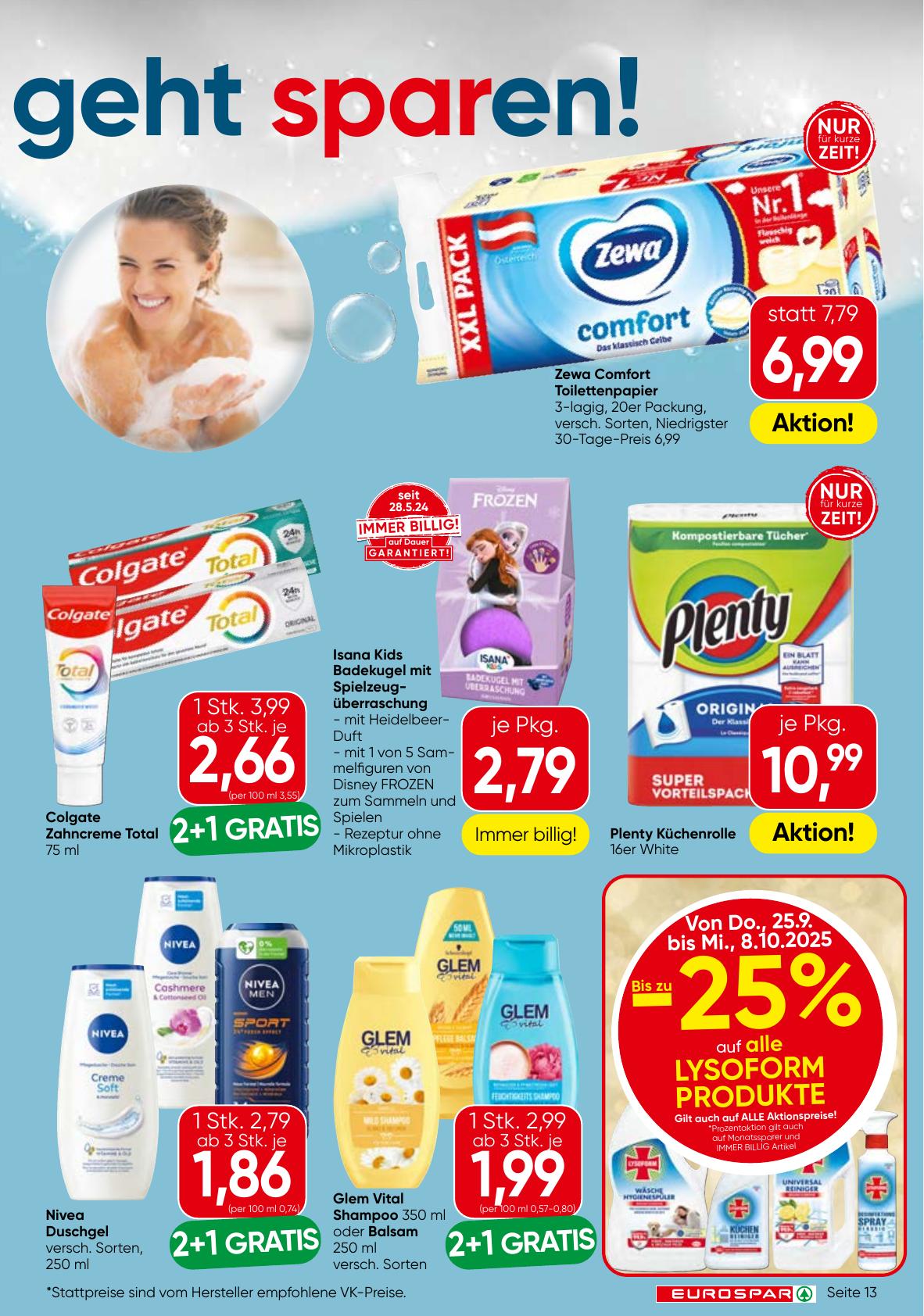 Eurospar flyer page