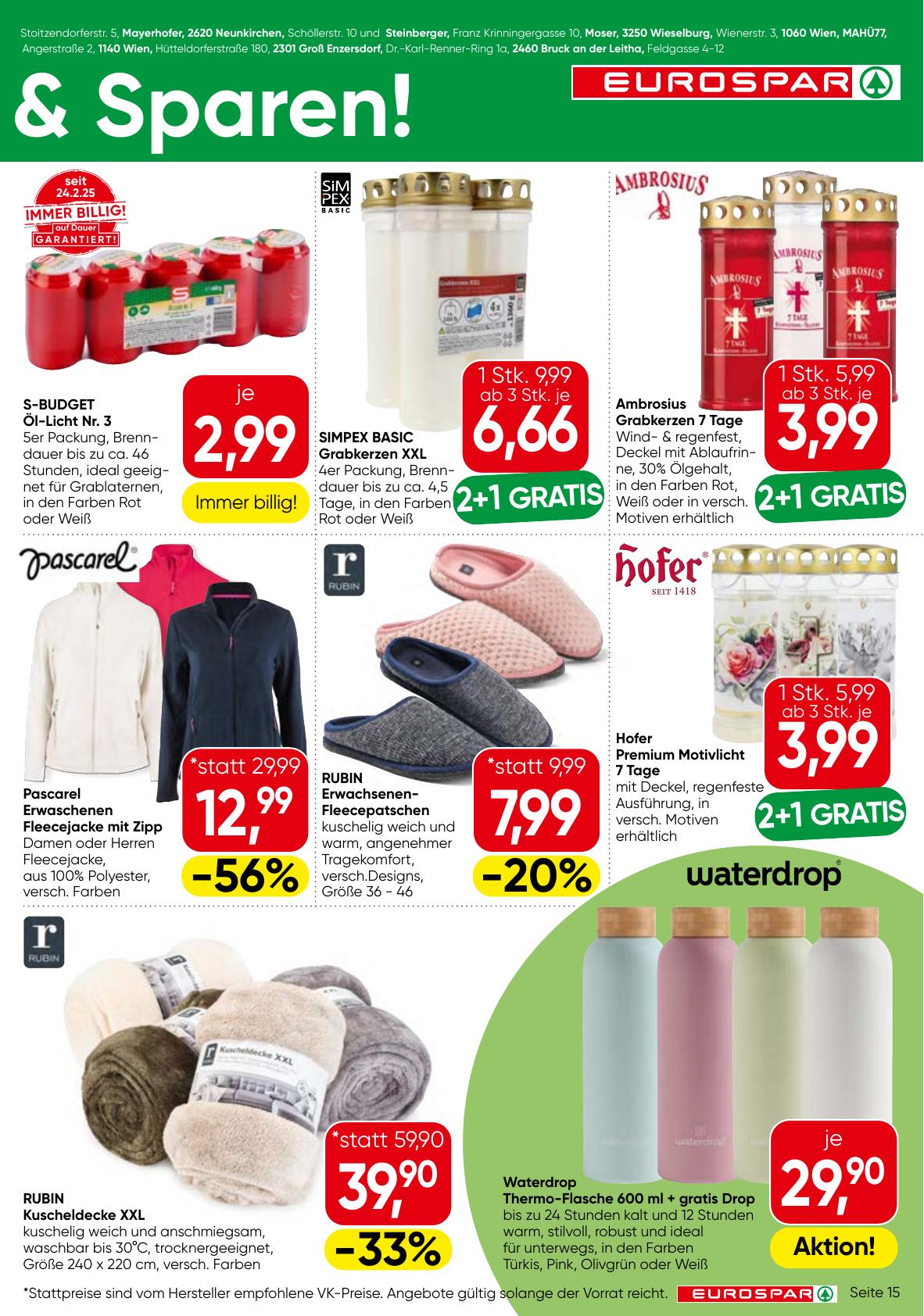 Eurospar flyer page
