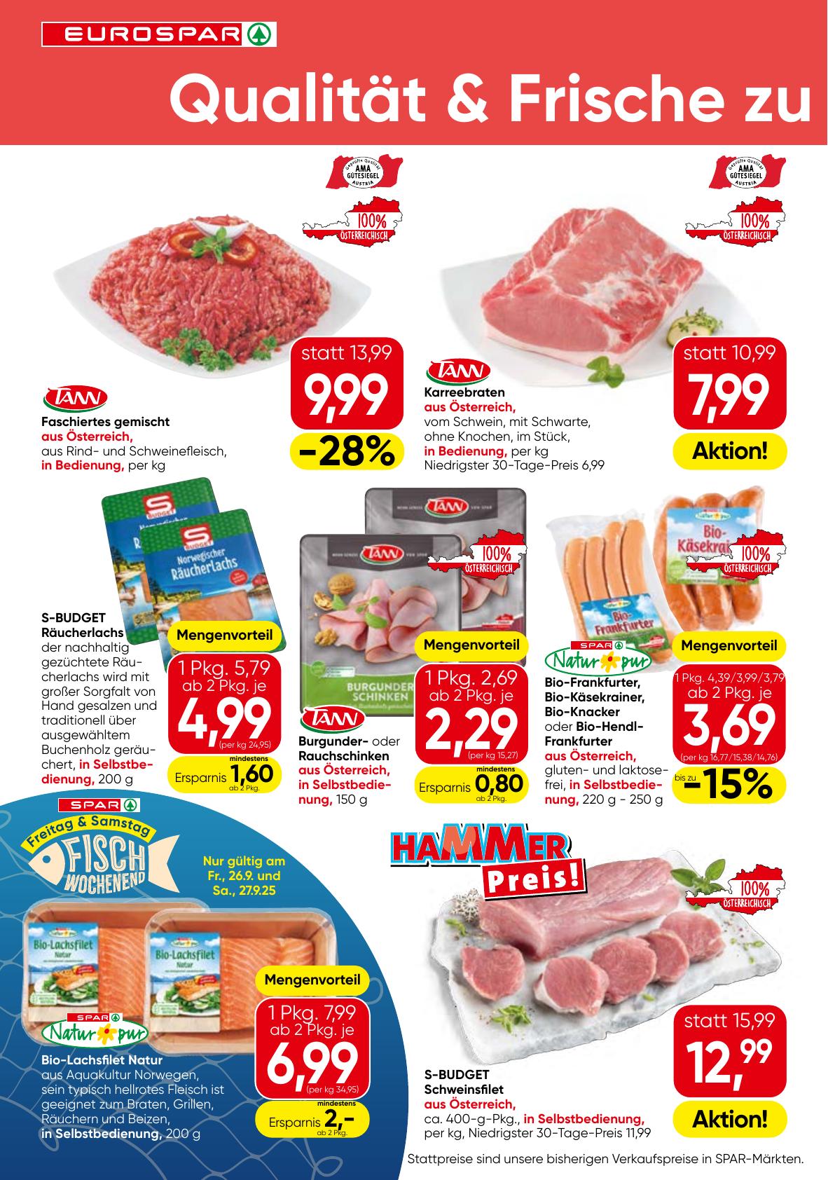 Eurospar flyer page