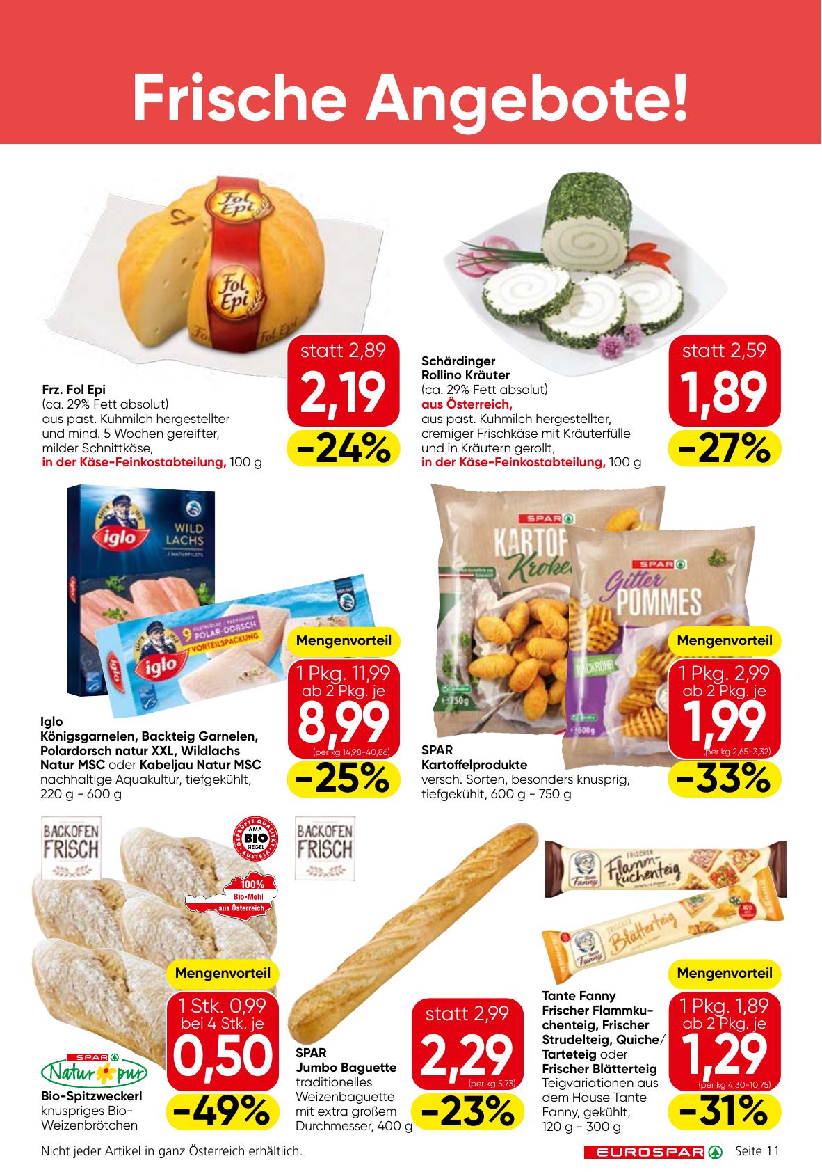 Eurospar flyer page