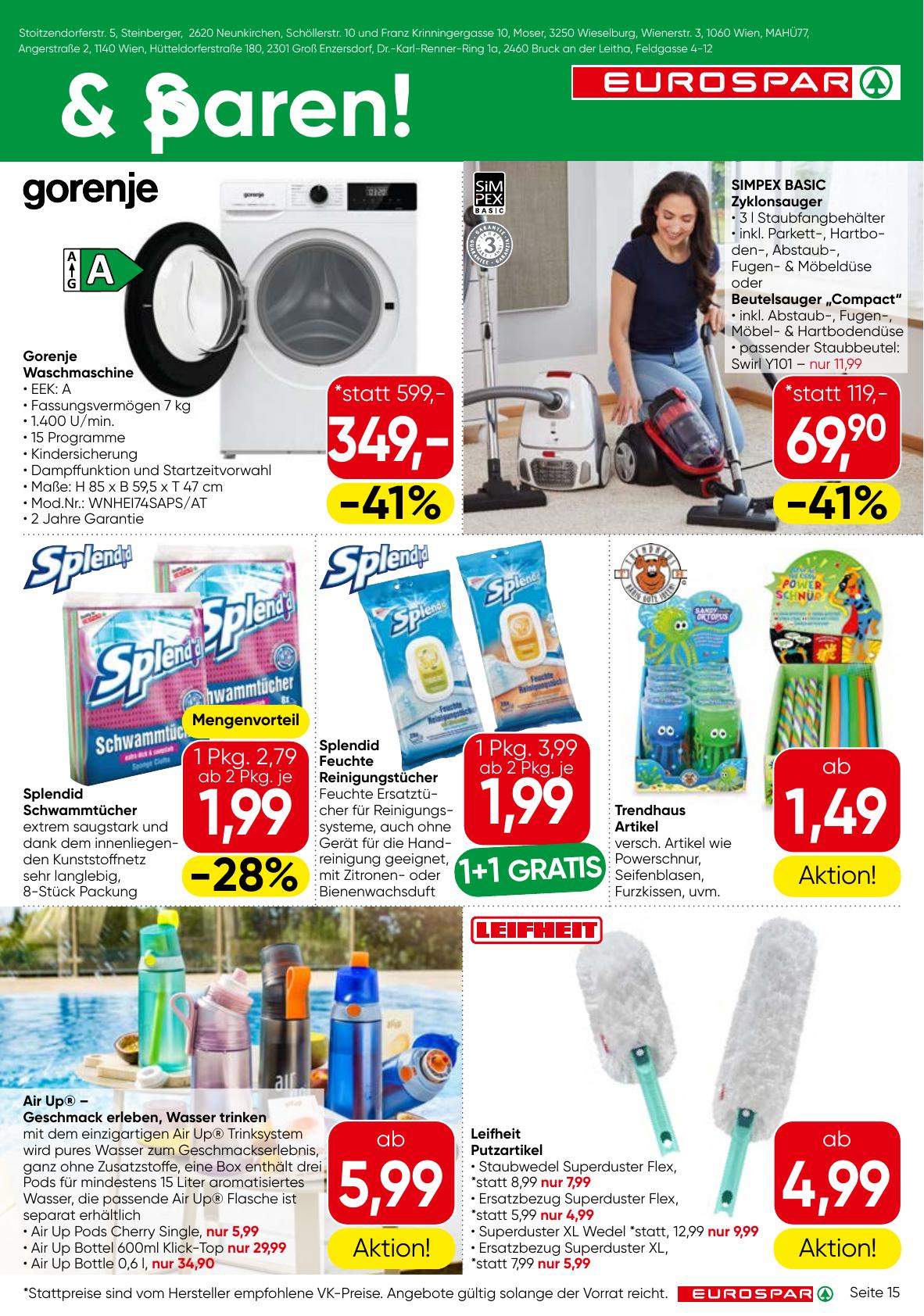 Eurospar flyer page