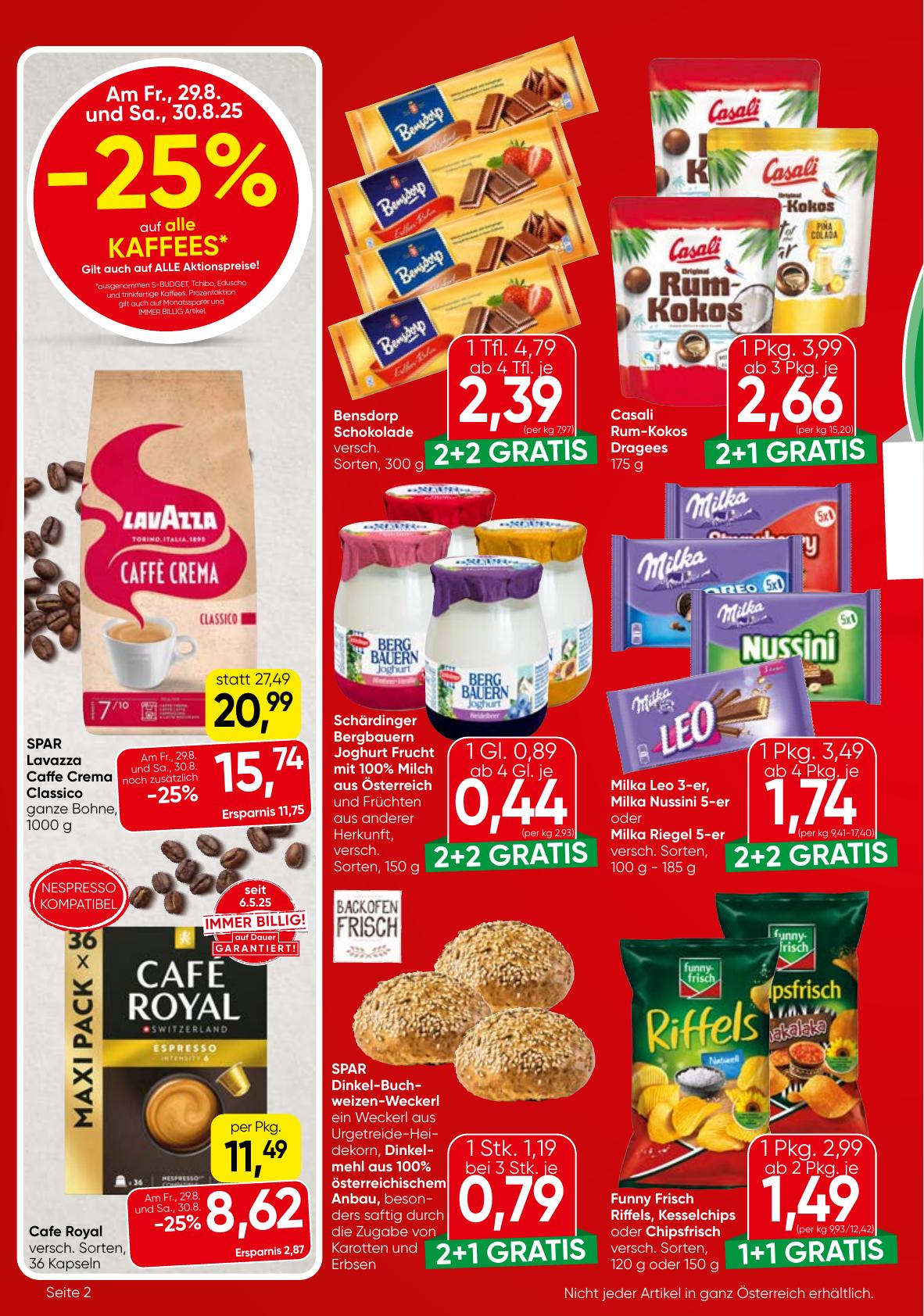 Eurospar flyer page