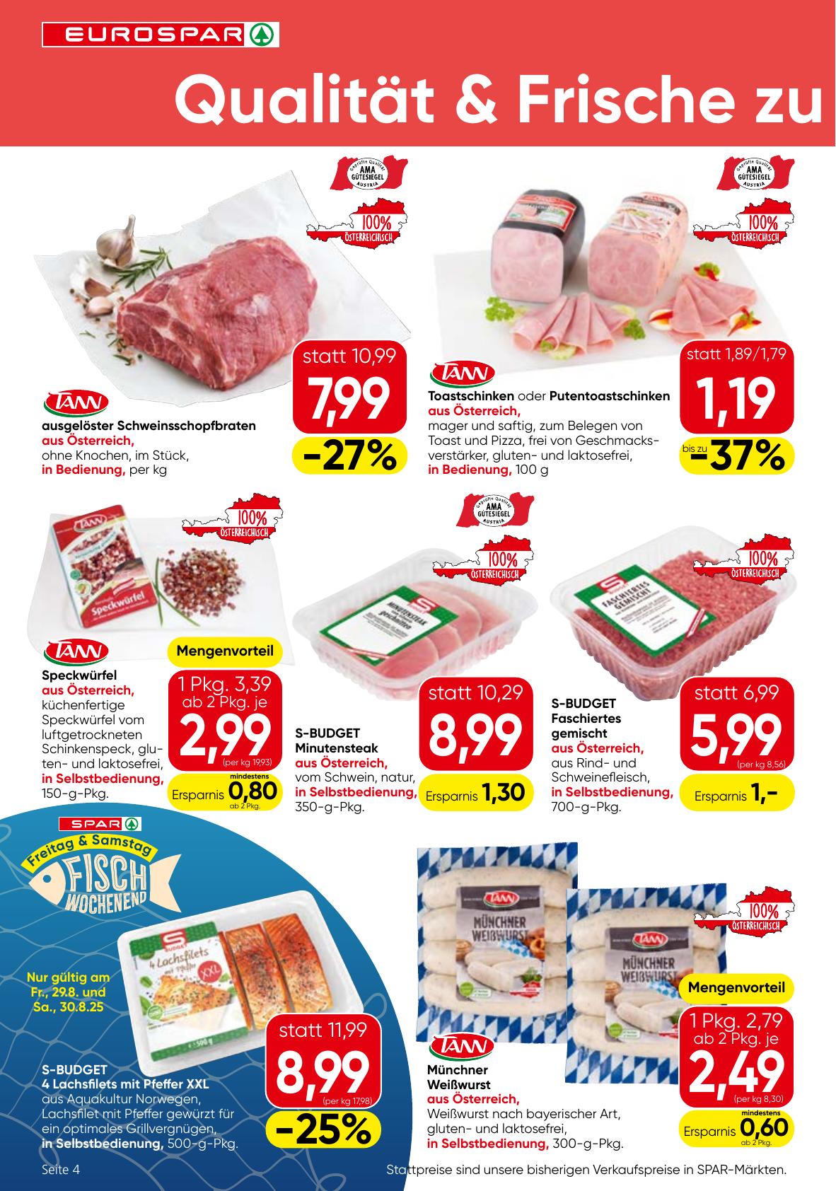 Eurospar flyer page
