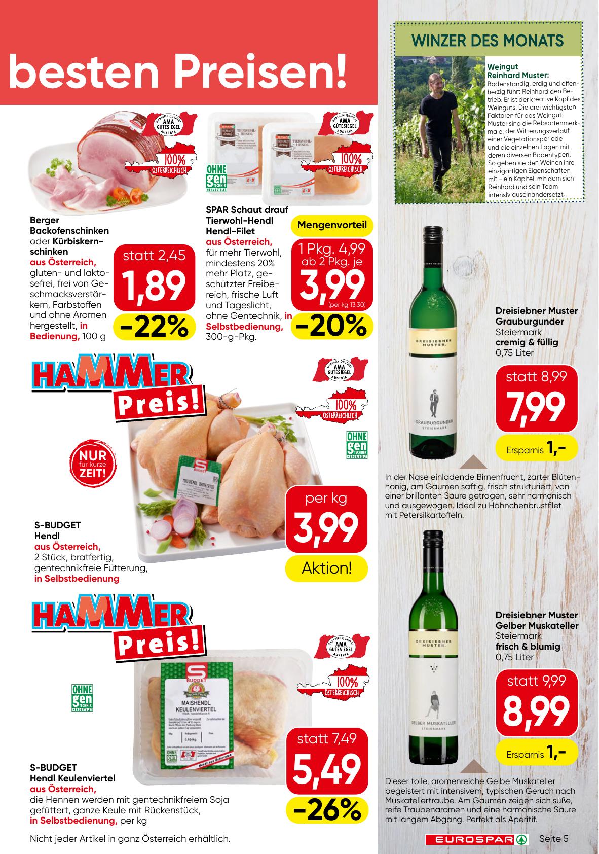 Eurospar flyer page