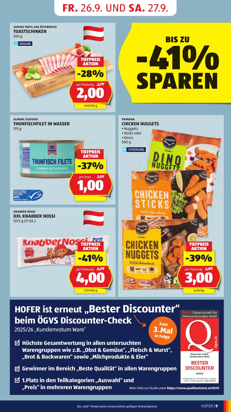 Hofer flyer page