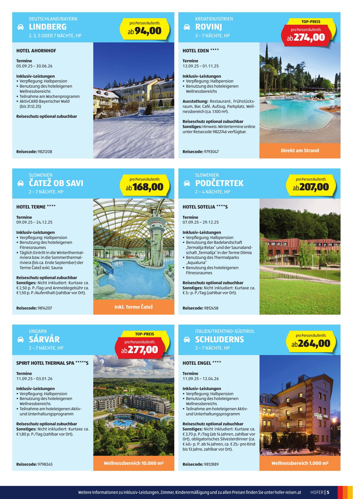 Hofer Katalog flyer page