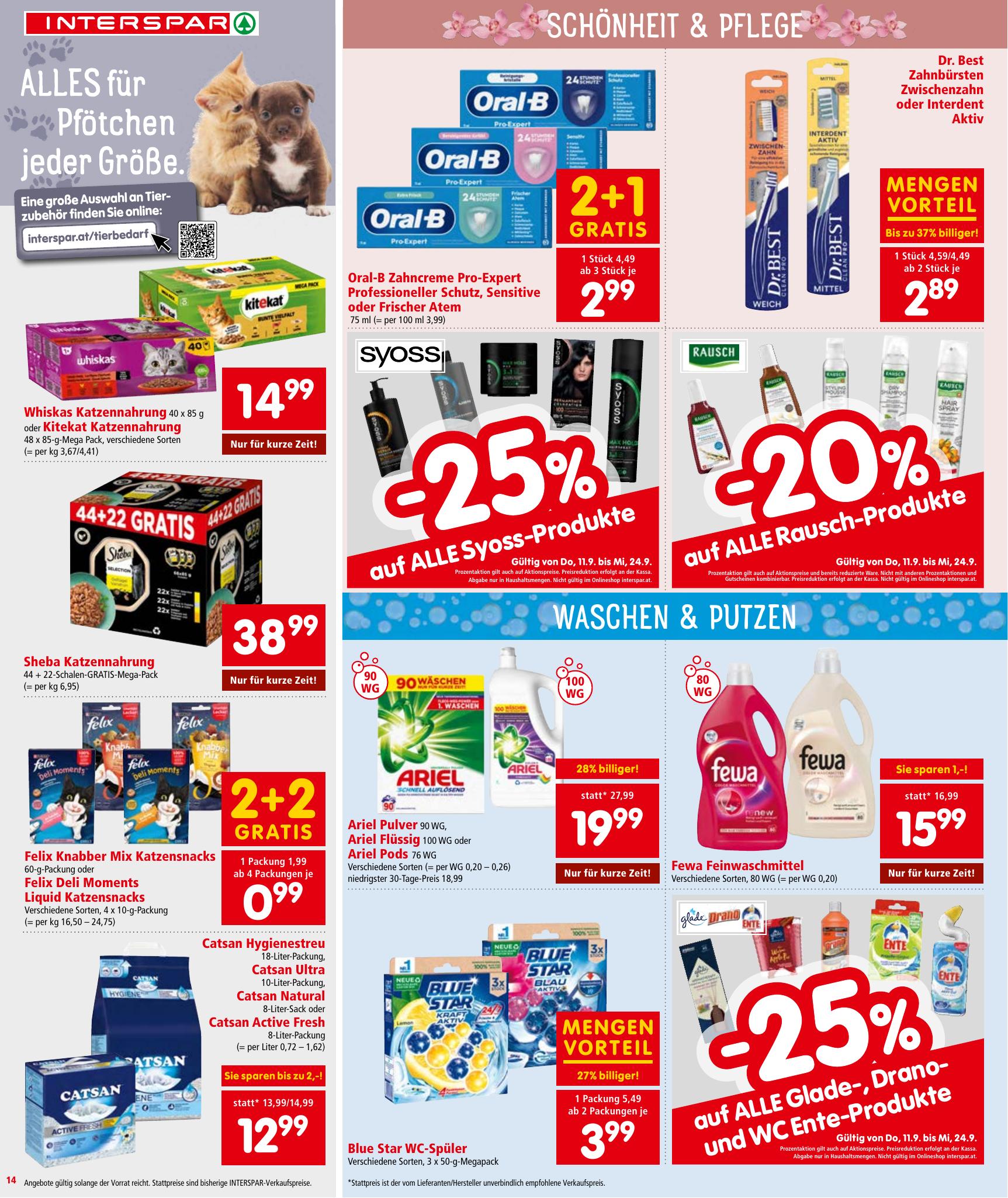 Interspar flyer page