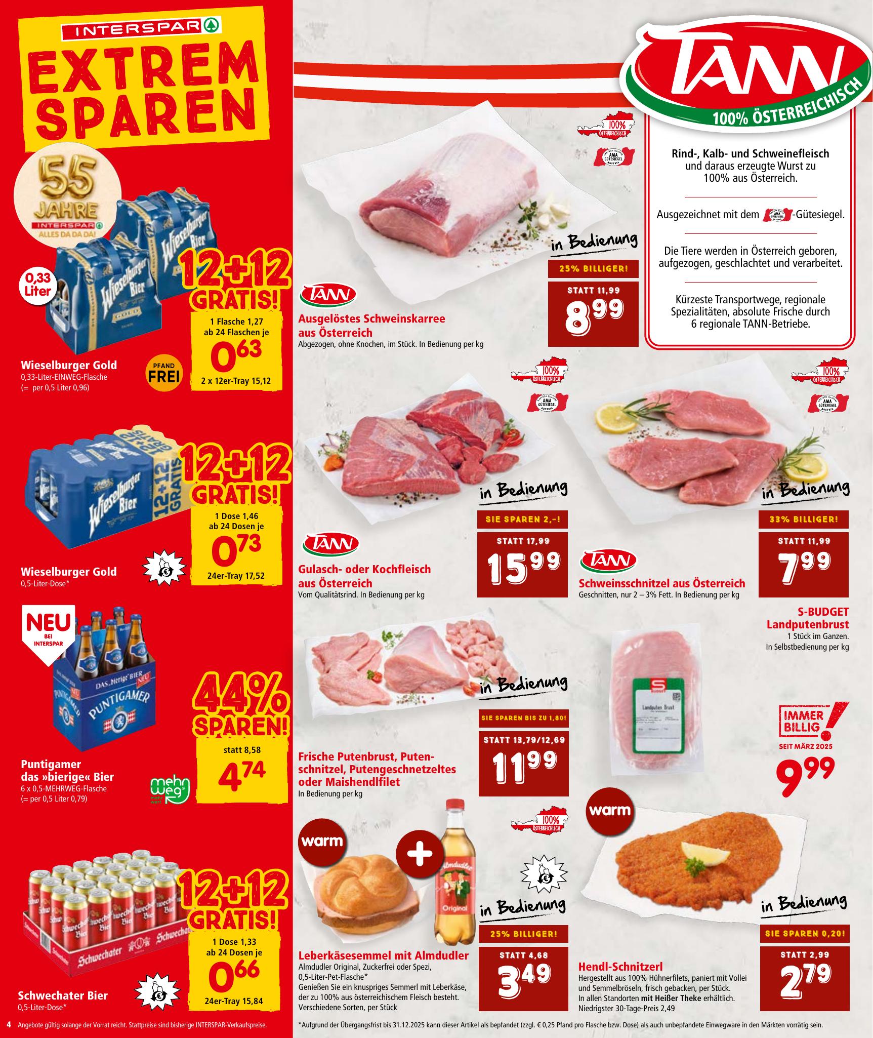 Interspar flyer page