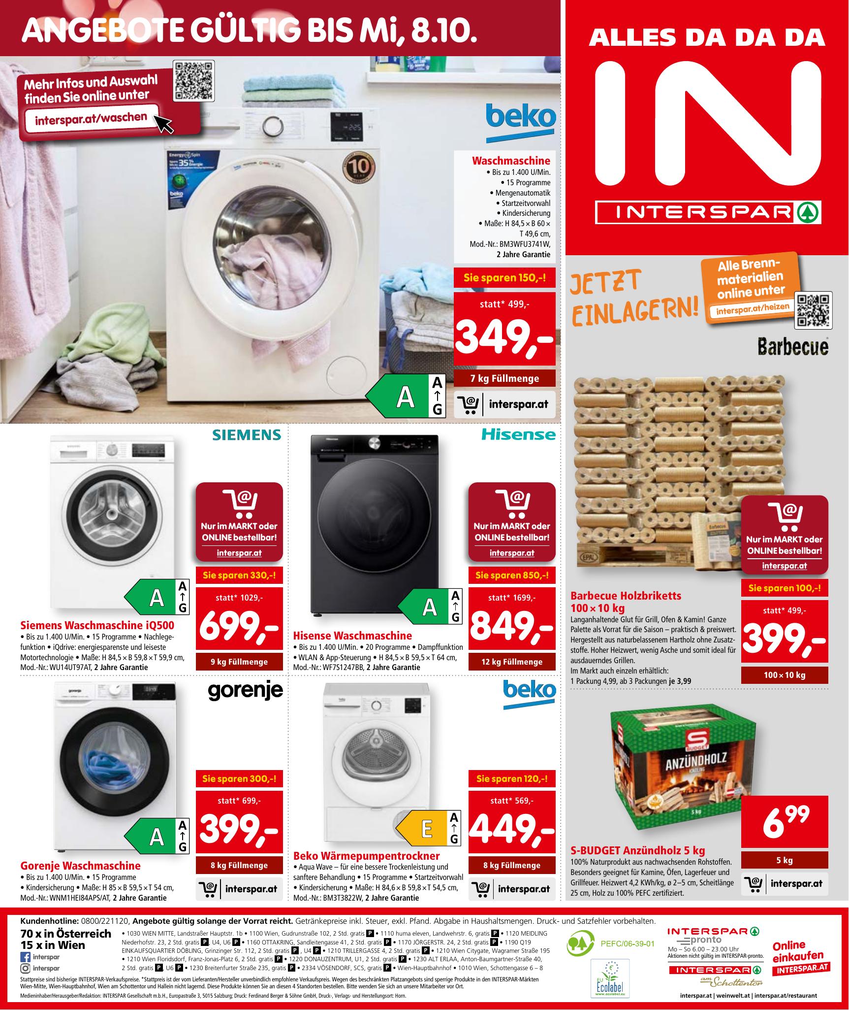 Interspar flyer page
