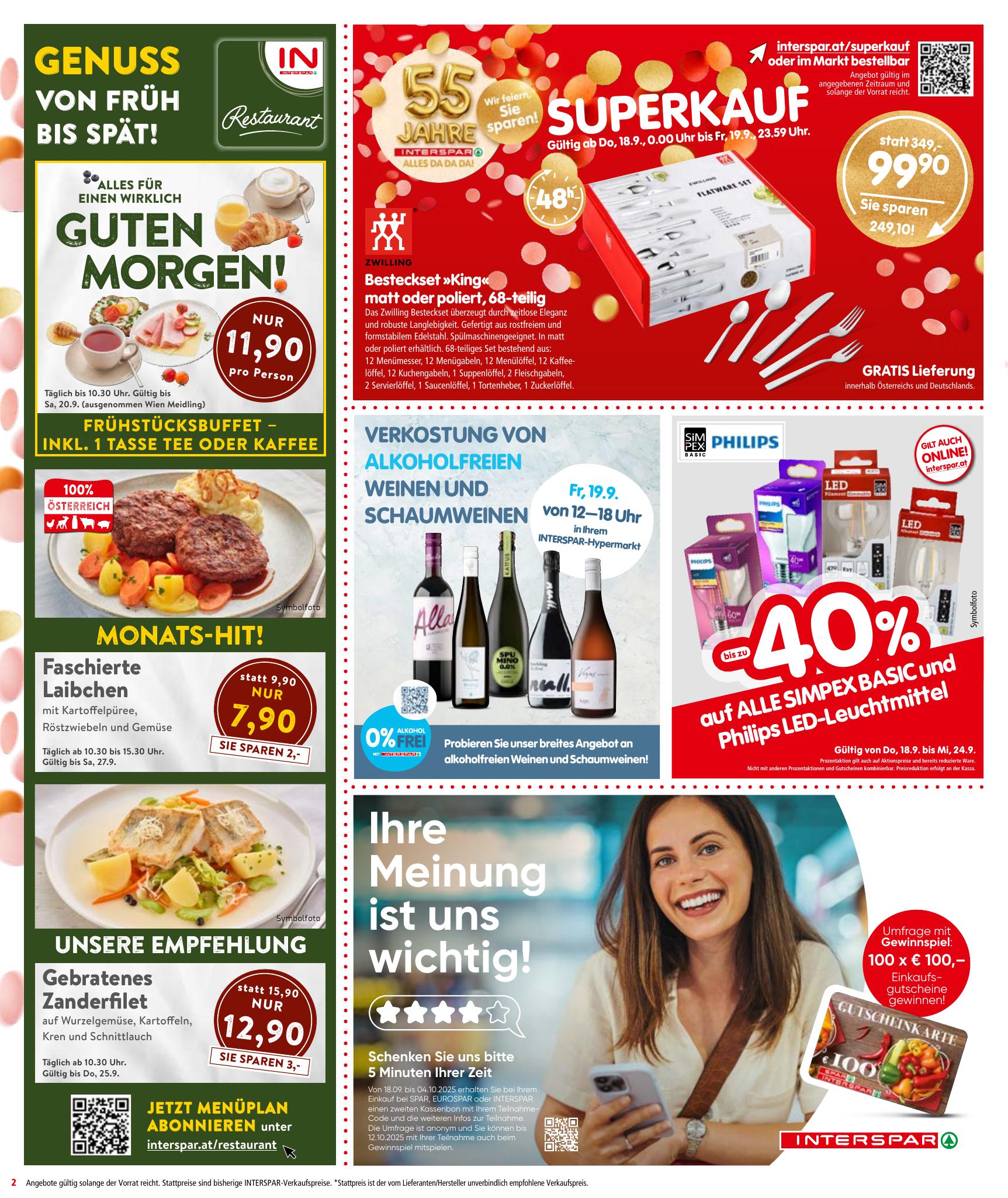 Interspar flyer page