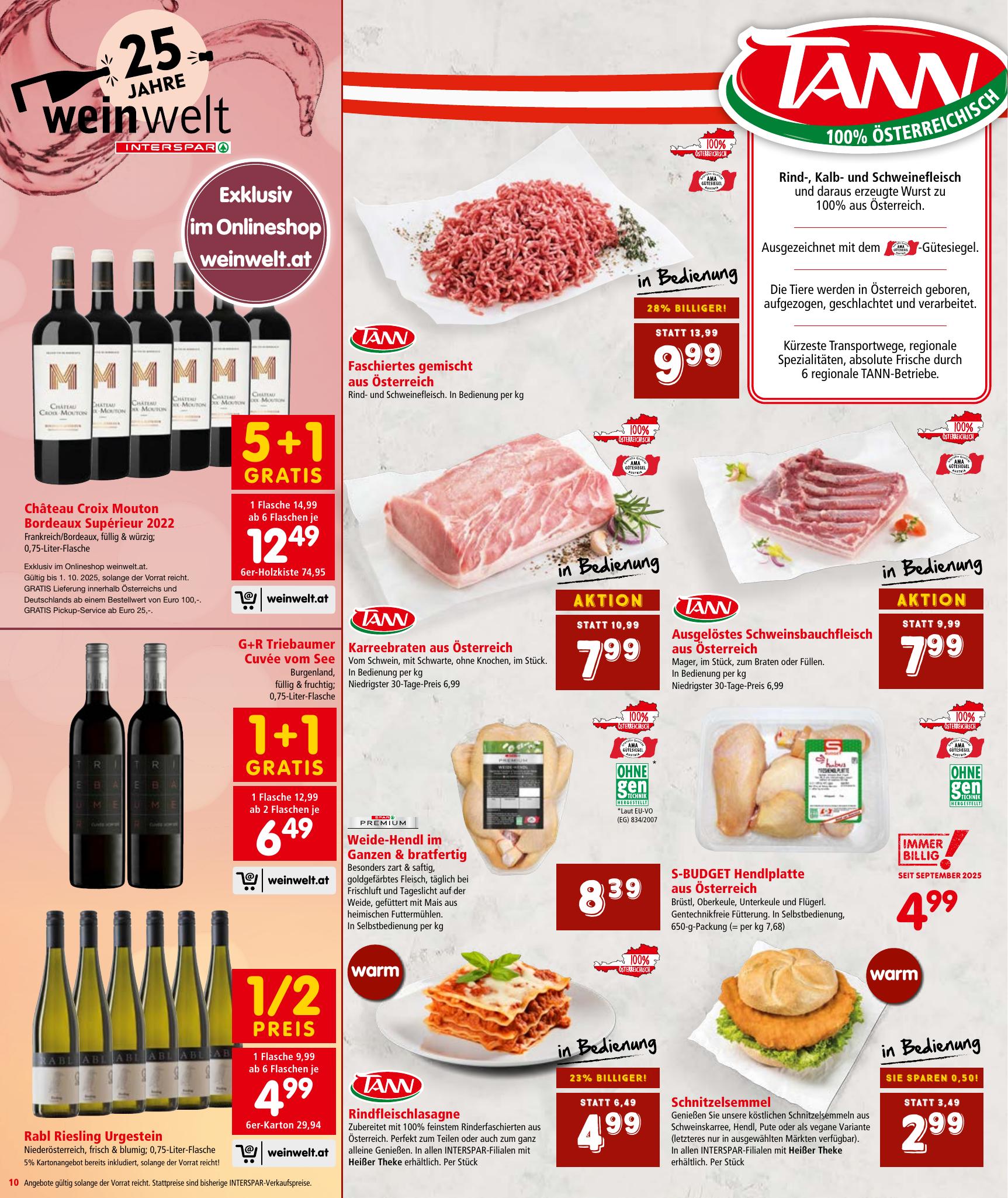 Interspar flyer page