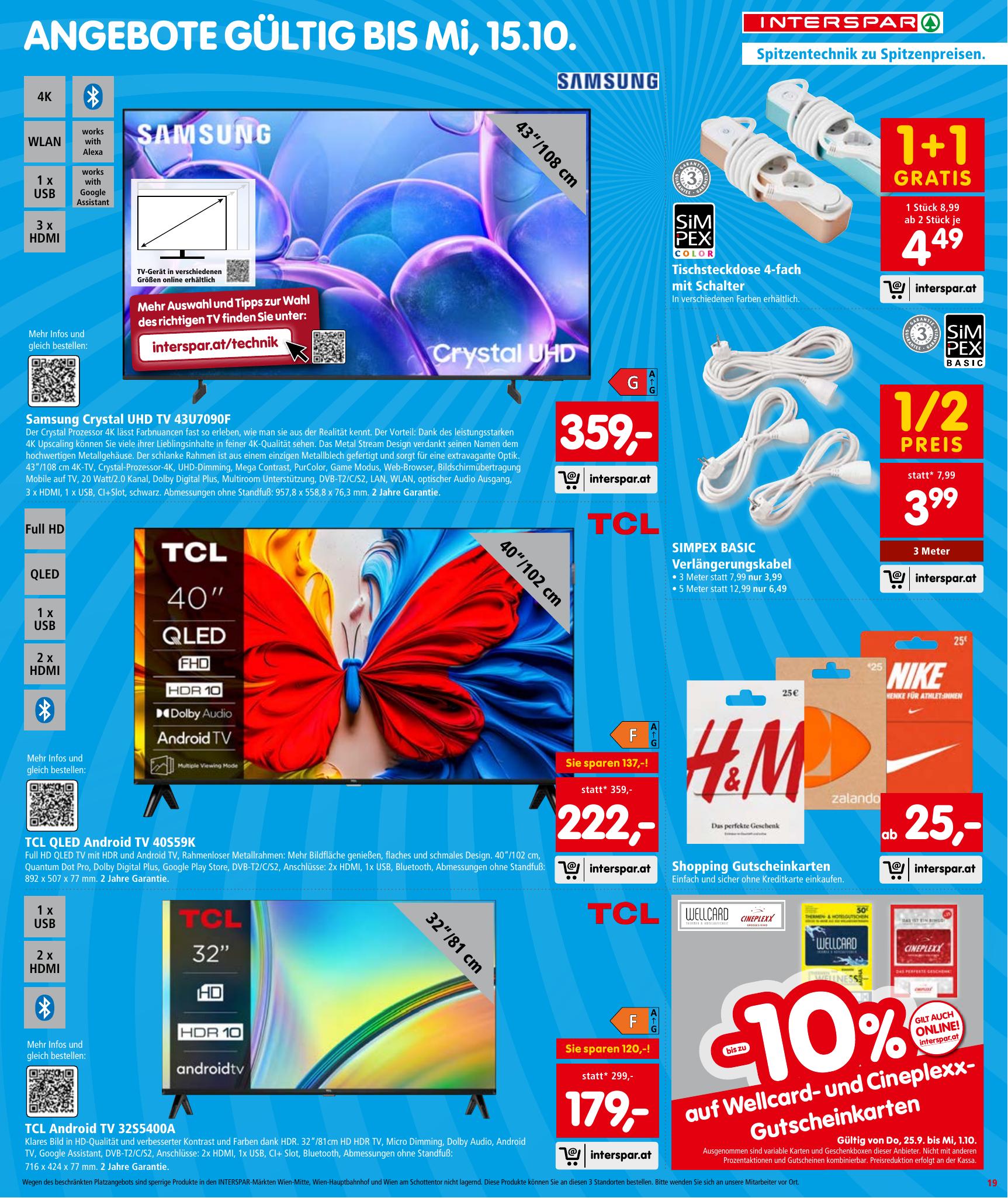 Interspar flyer page