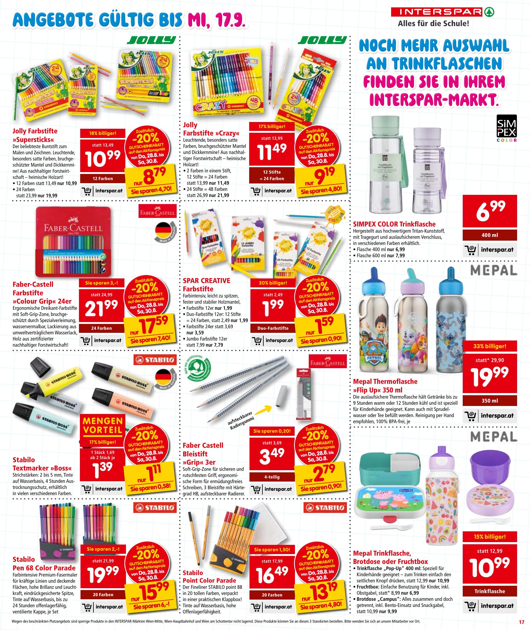 Interspar flyer page
