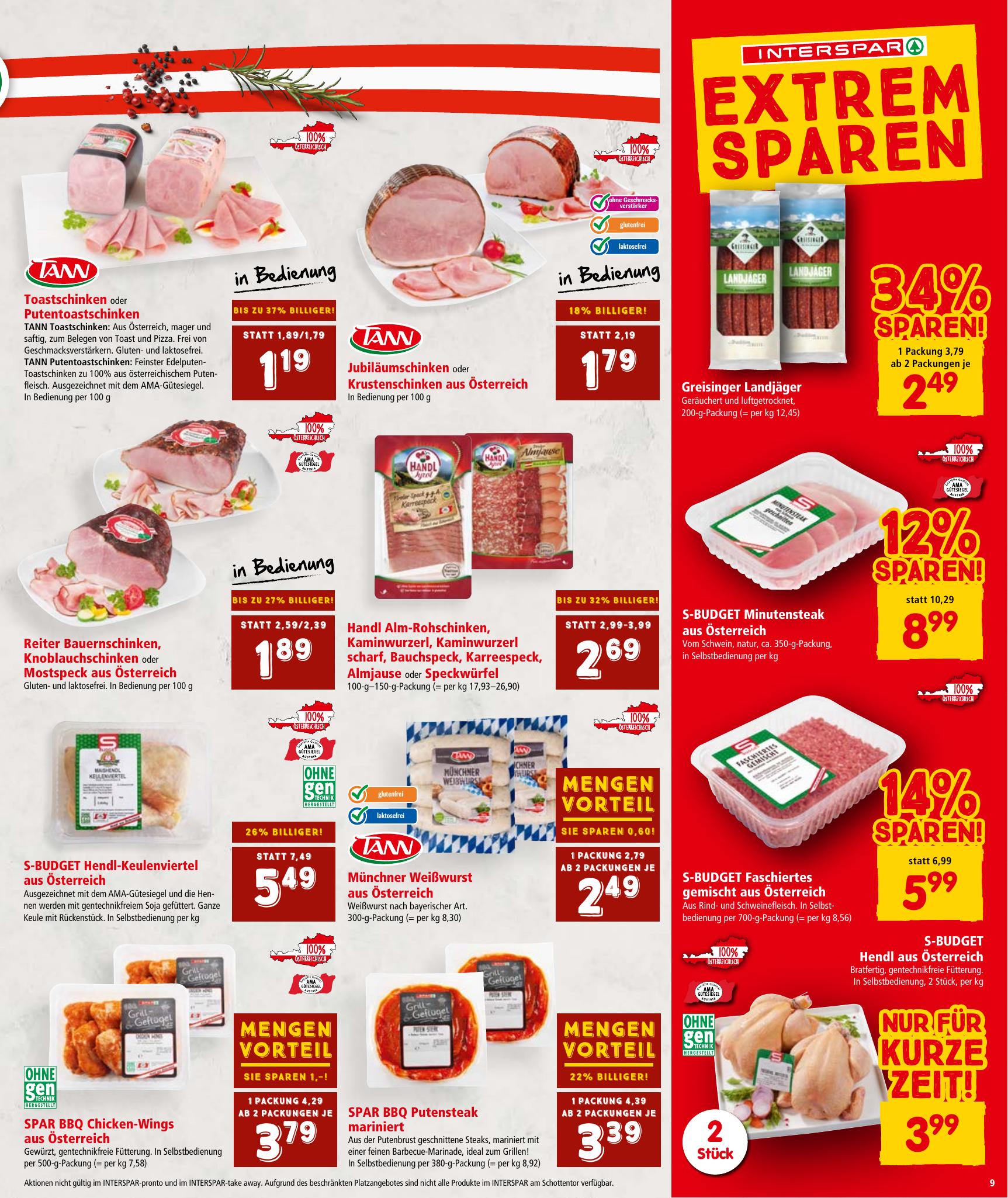 Interspar flyer page