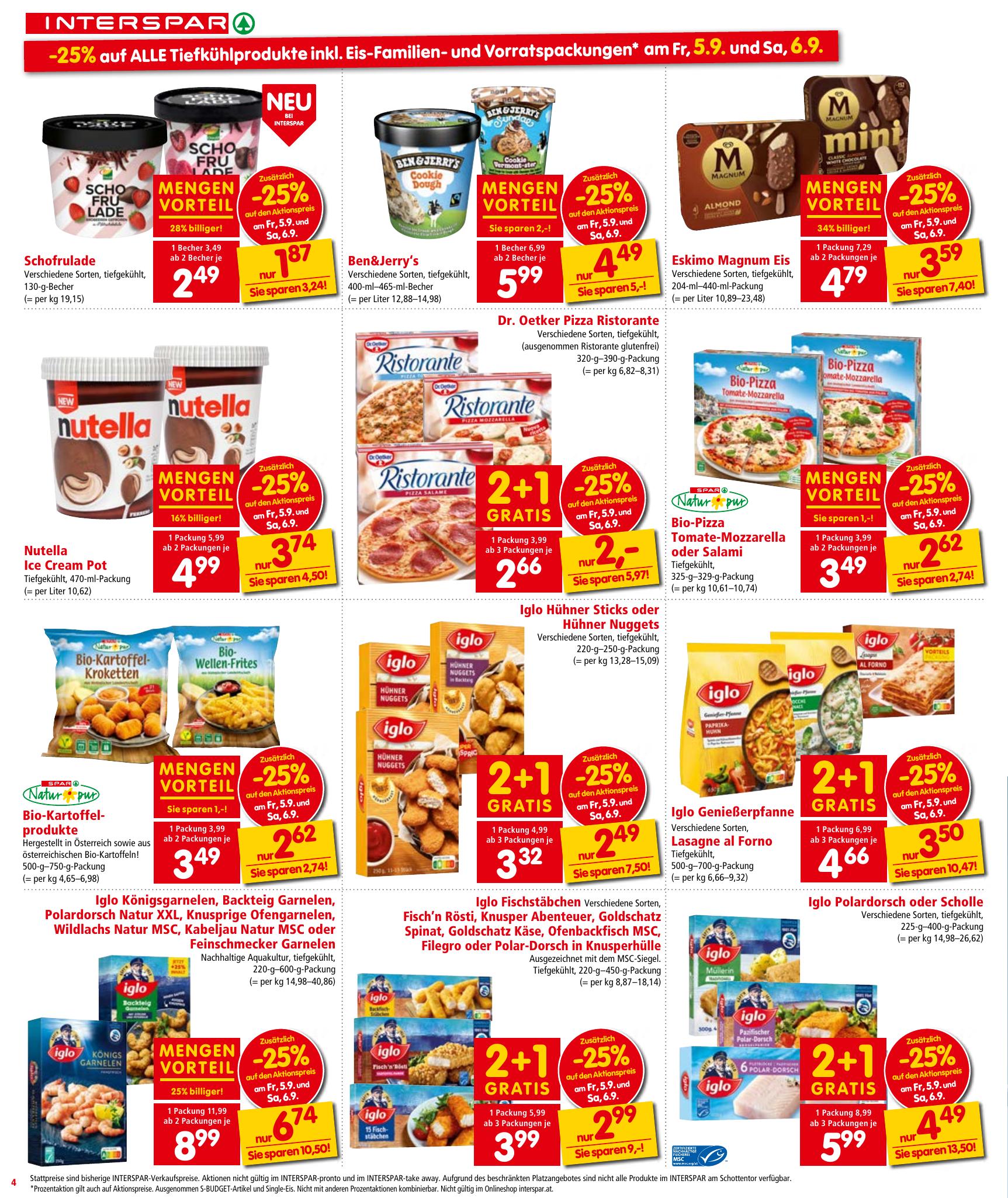 Interspar flyer page