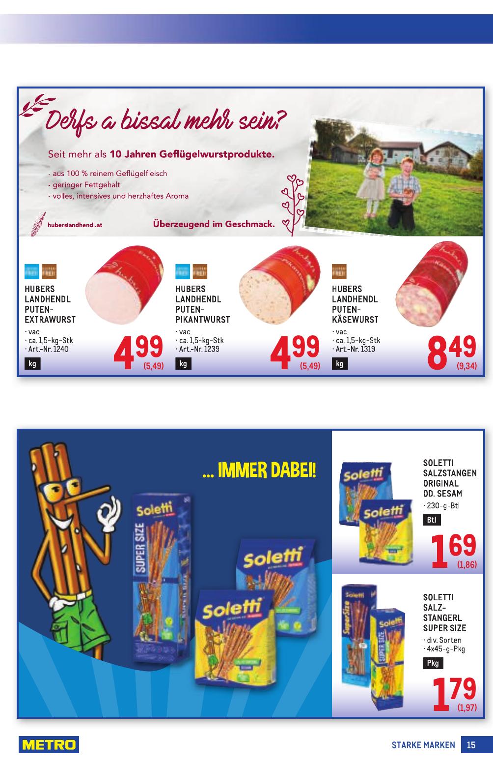 Metro Grosse Marken flyer page
