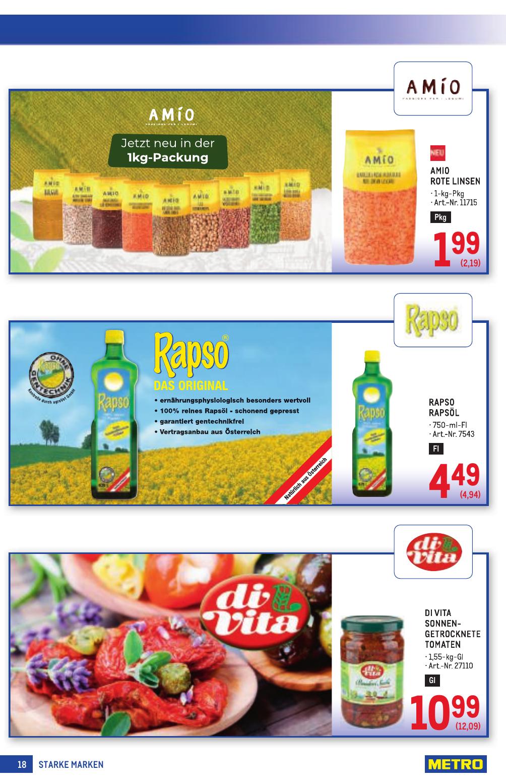 Metro Grosse Marken flyer page