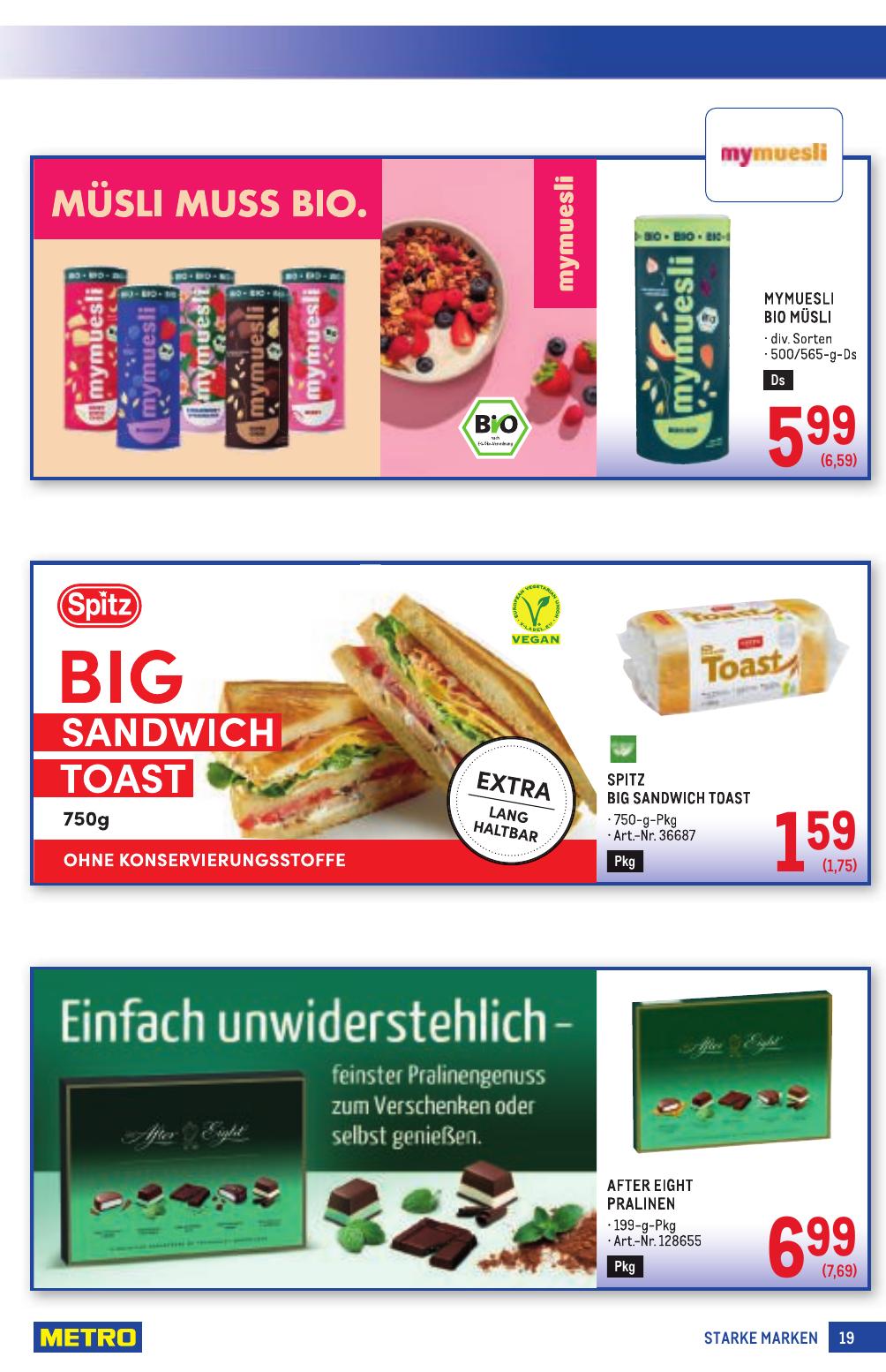 Metro Grosse Marken flyer page