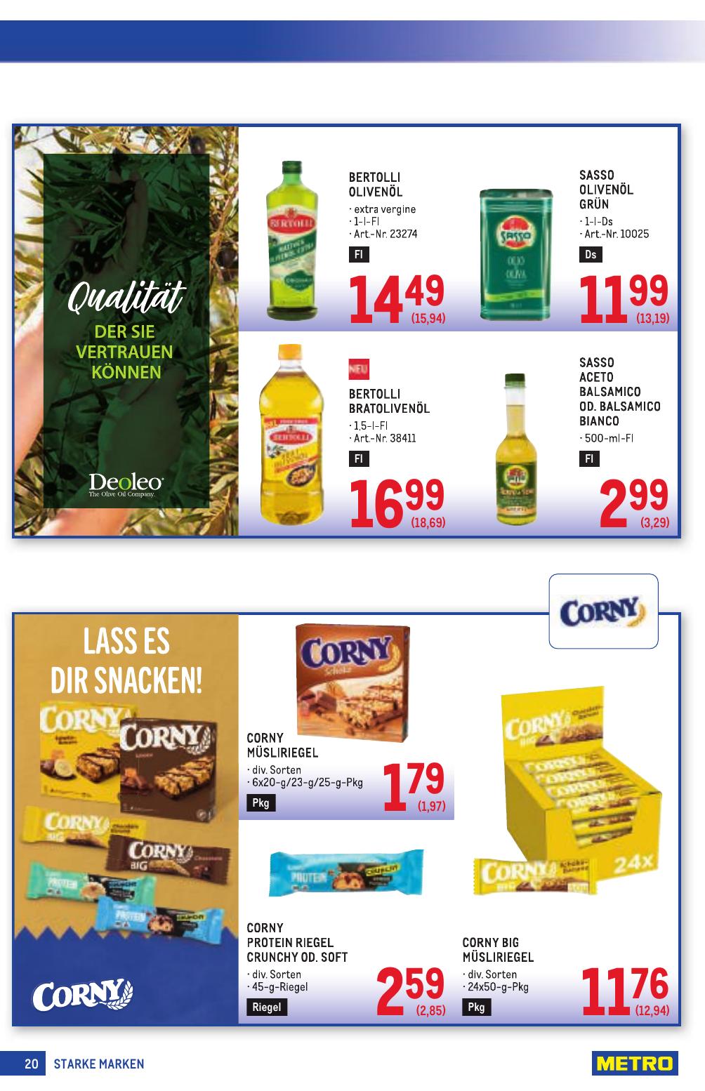 Metro Grosse Marken flyer page