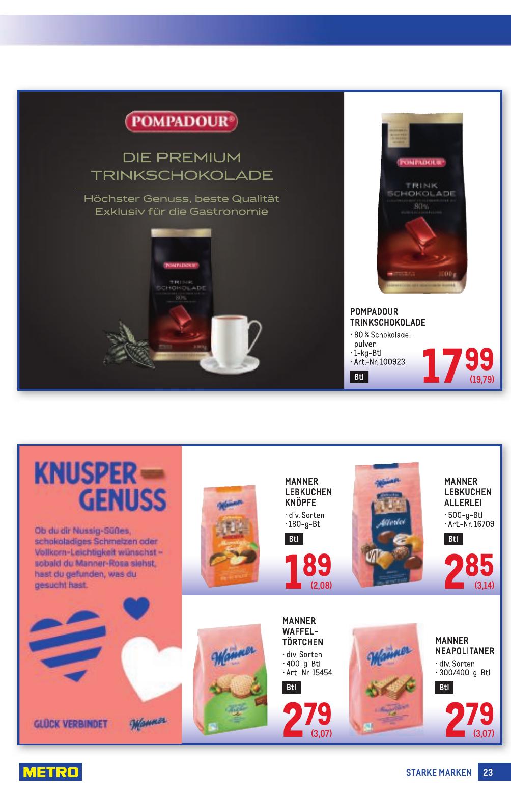 Metro Grosse Marken flyer page