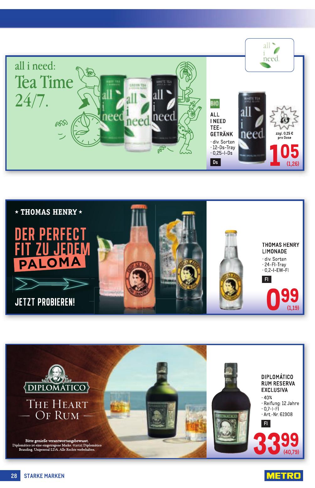 Metro Grosse Marken flyer page