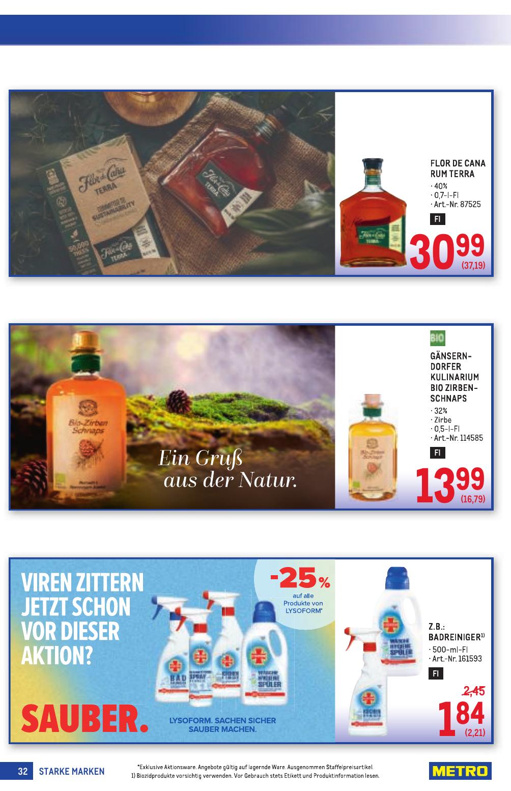 Metro Grosse Marken flyer page