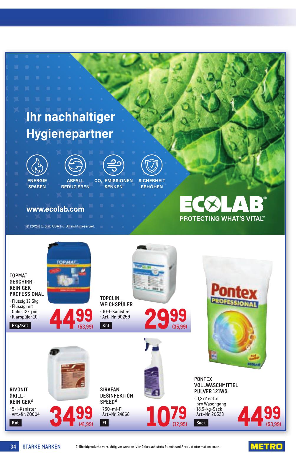 Metro Grosse Marken flyer page