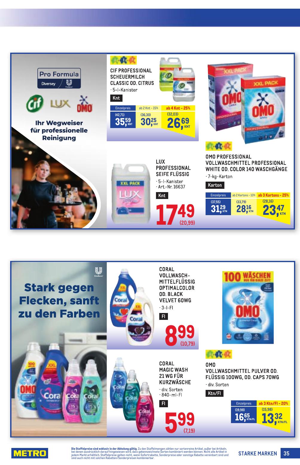 Metro Grosse Marken flyer page