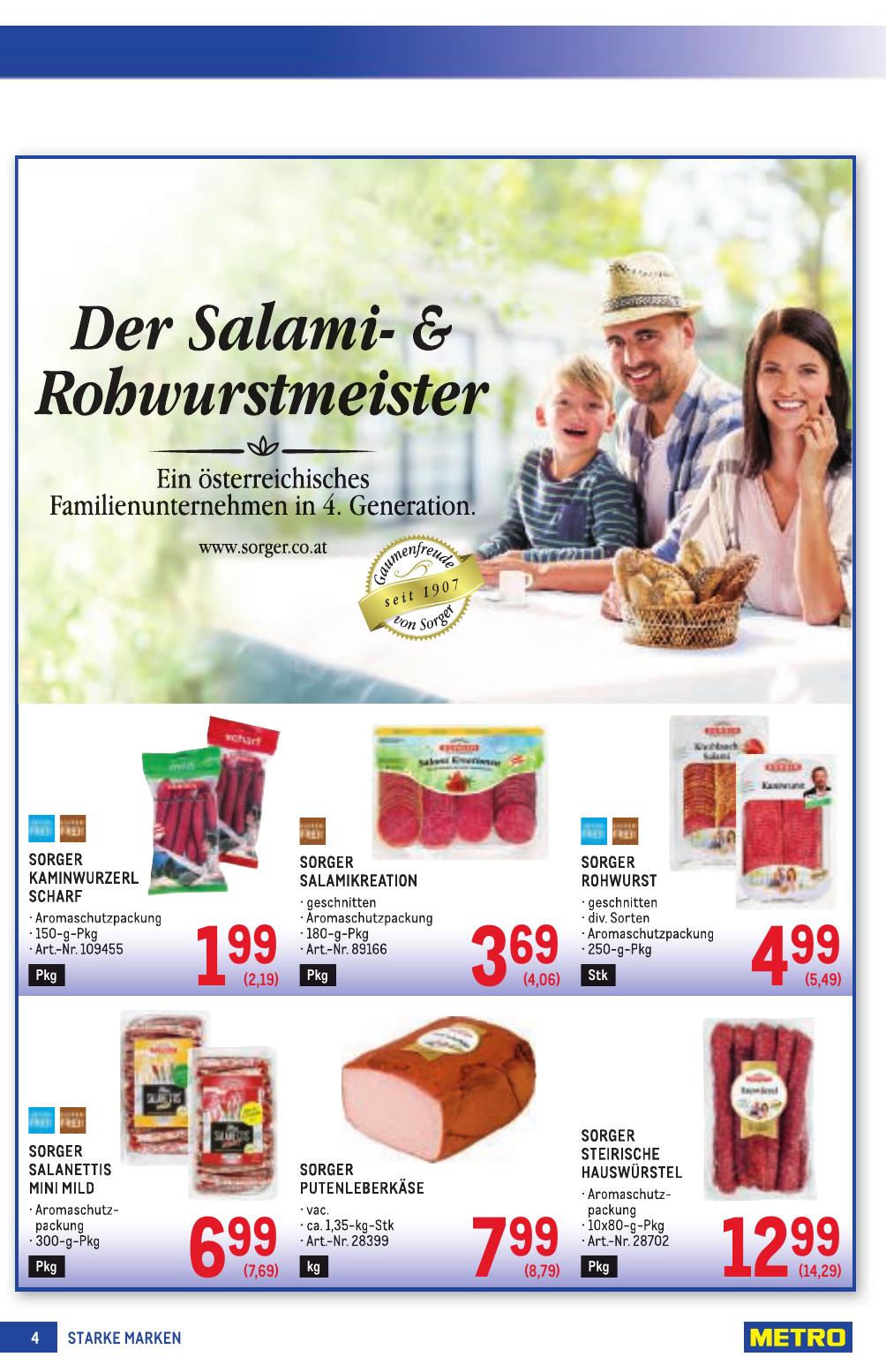 Metro Grosse Marken flyer page