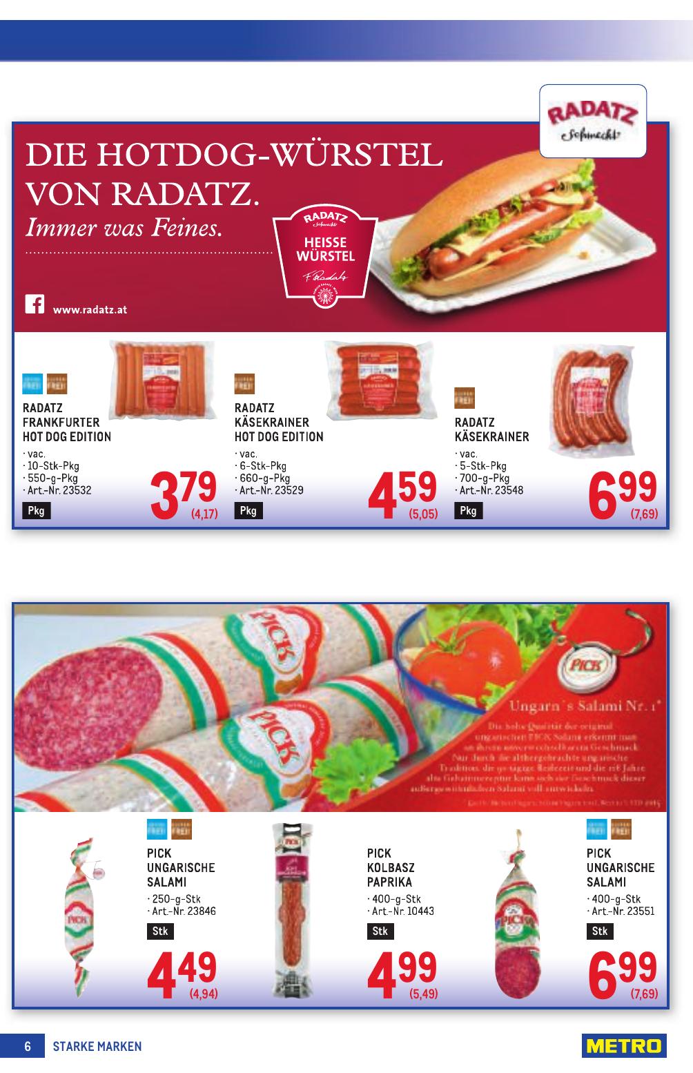 Metro Grosse Marken flyer page