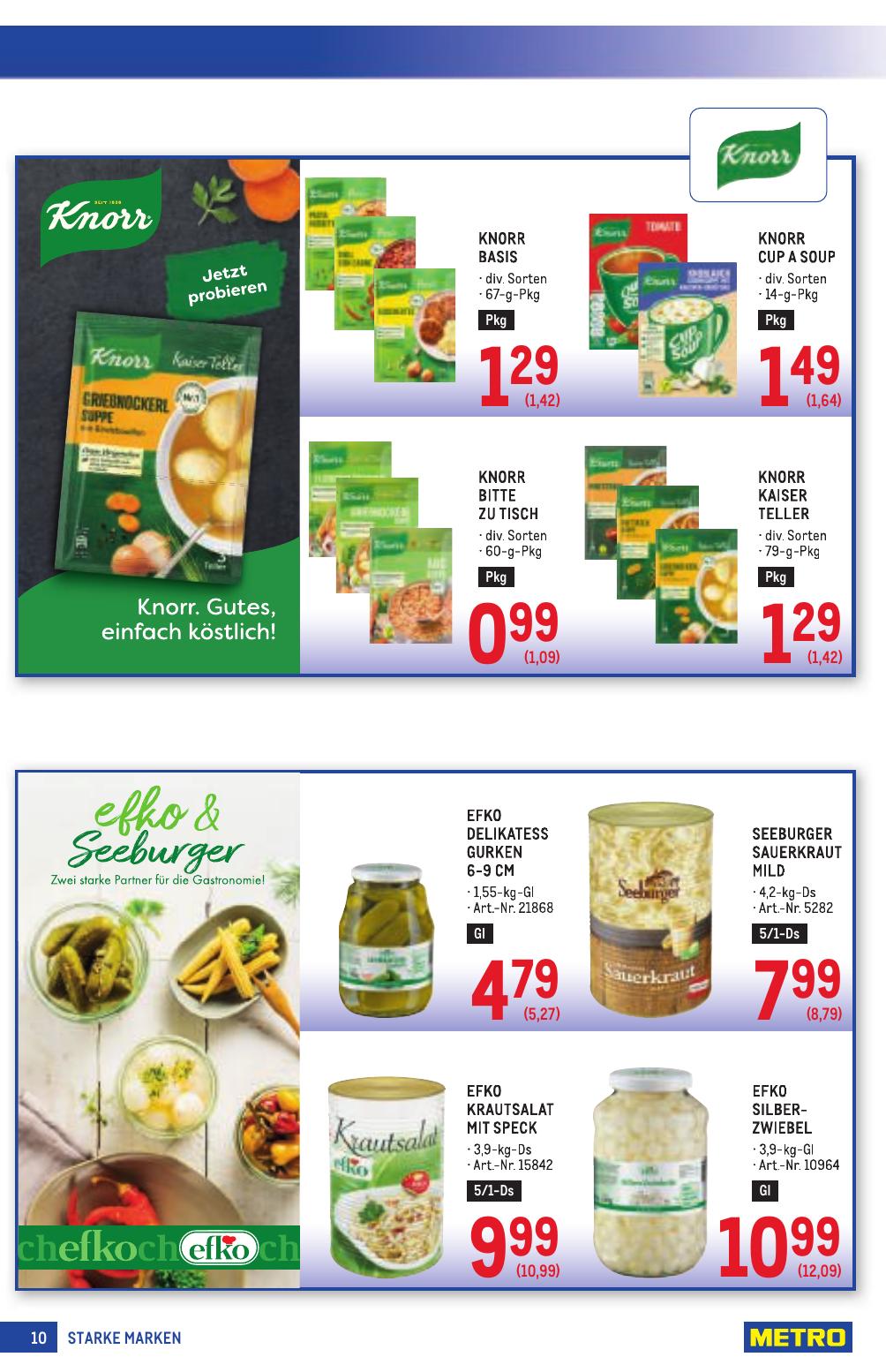 Metro Grosse Marken flyer page