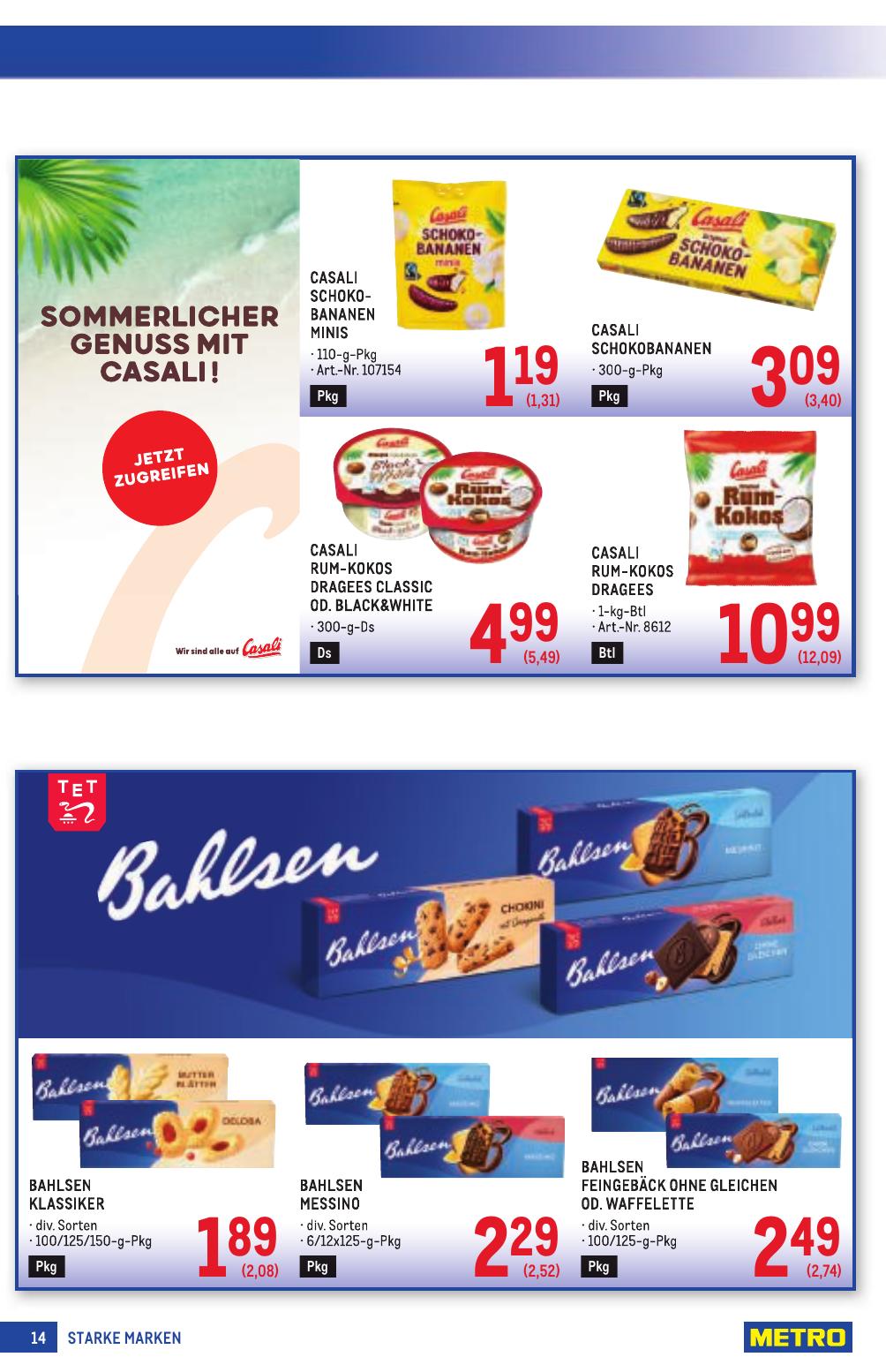 Metro Grosse Marken flyer page