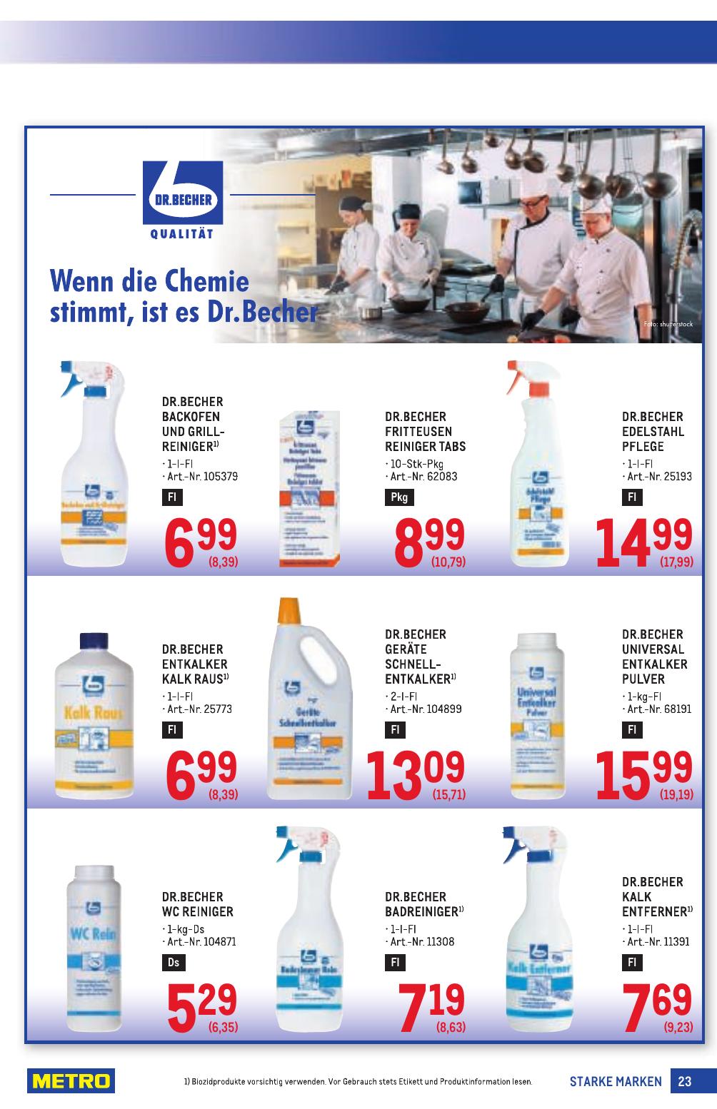 Metro Grosse Marken flyer page