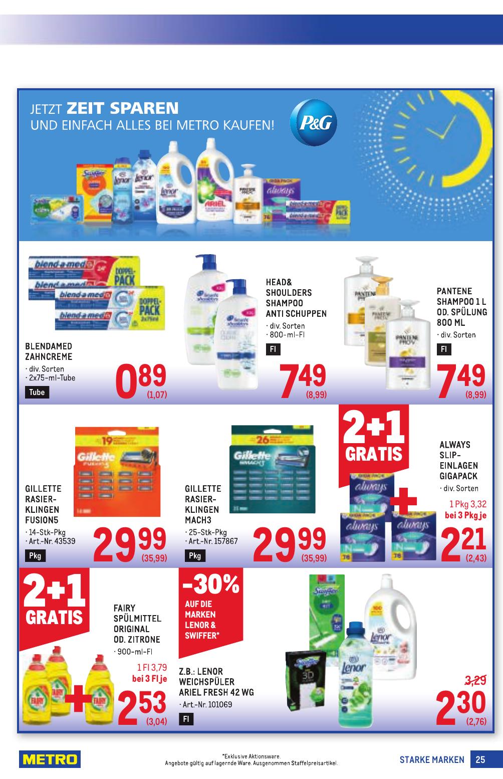 Metro Grosse Marken flyer page