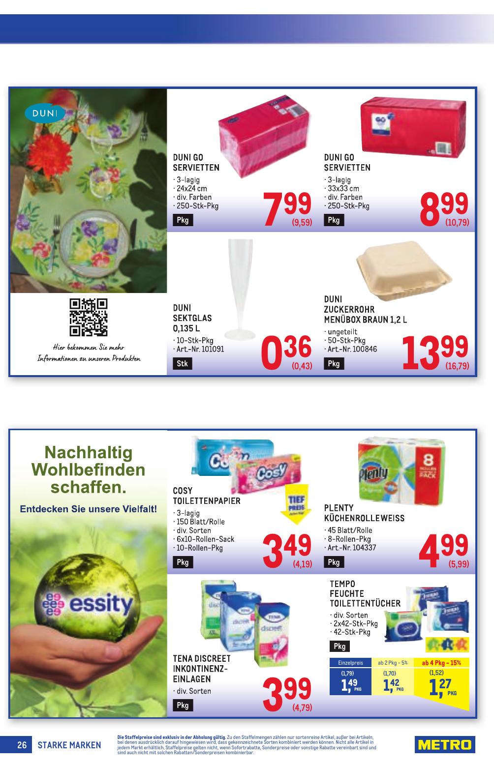 Metro Grosse Marken flyer page