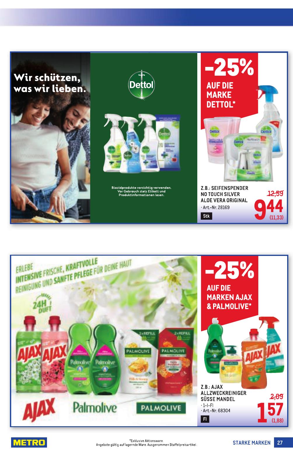 Metro Grosse Marken flyer page