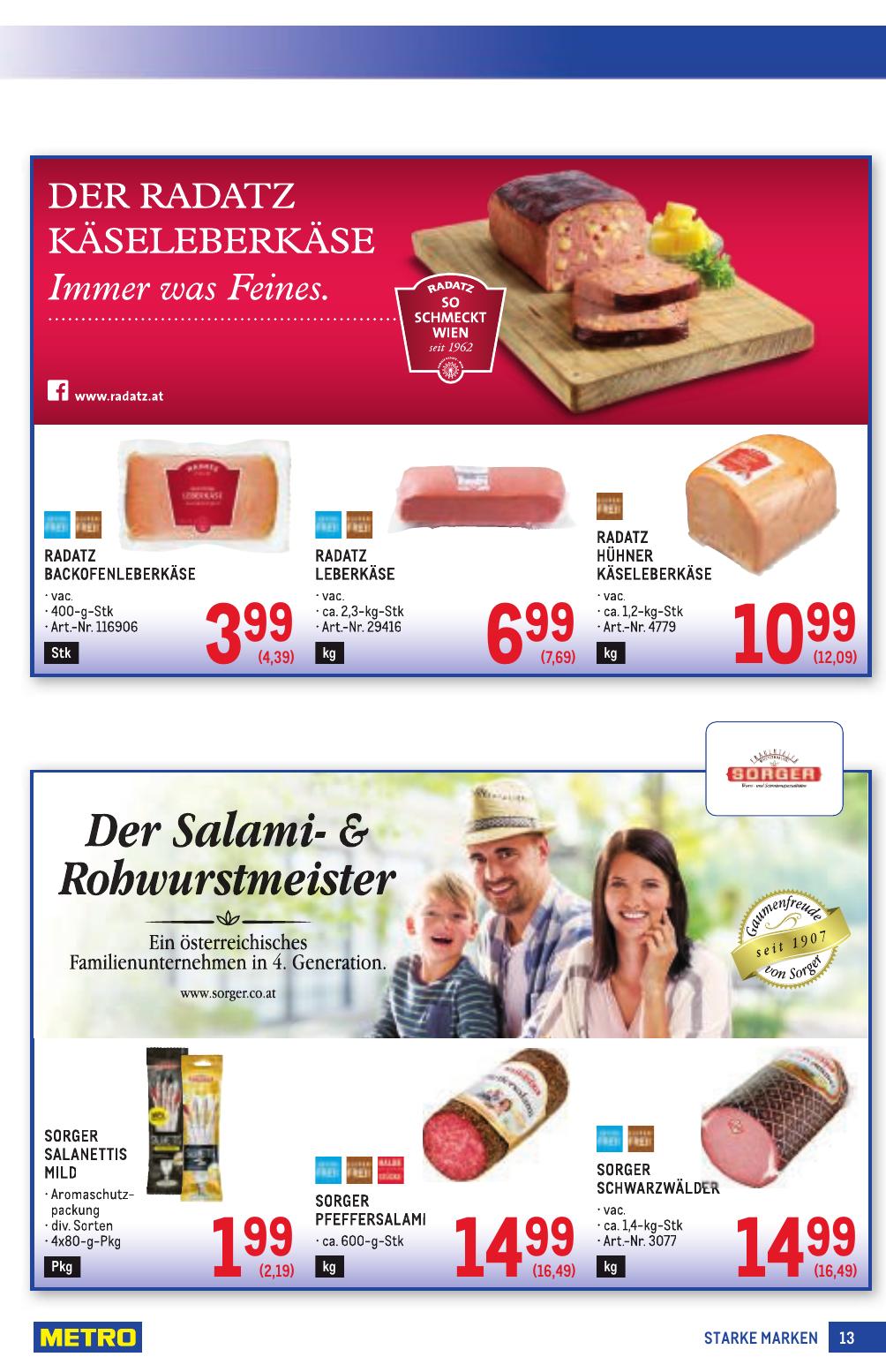 Metro Grosse Marken flyer page
