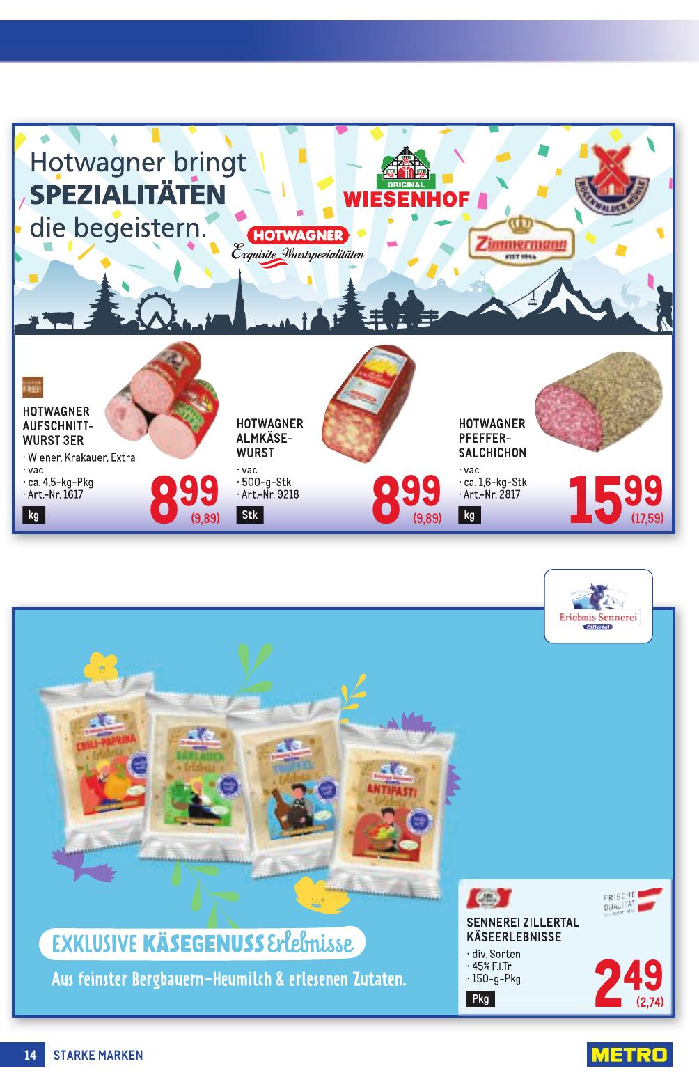 Metro Grosse Marken flyer page