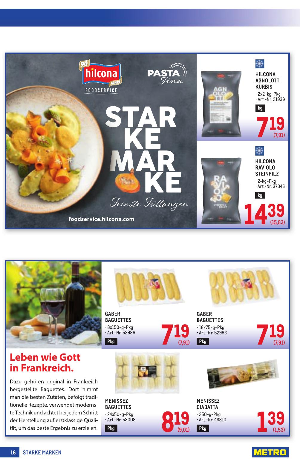 Metro Grosse Marken flyer page
