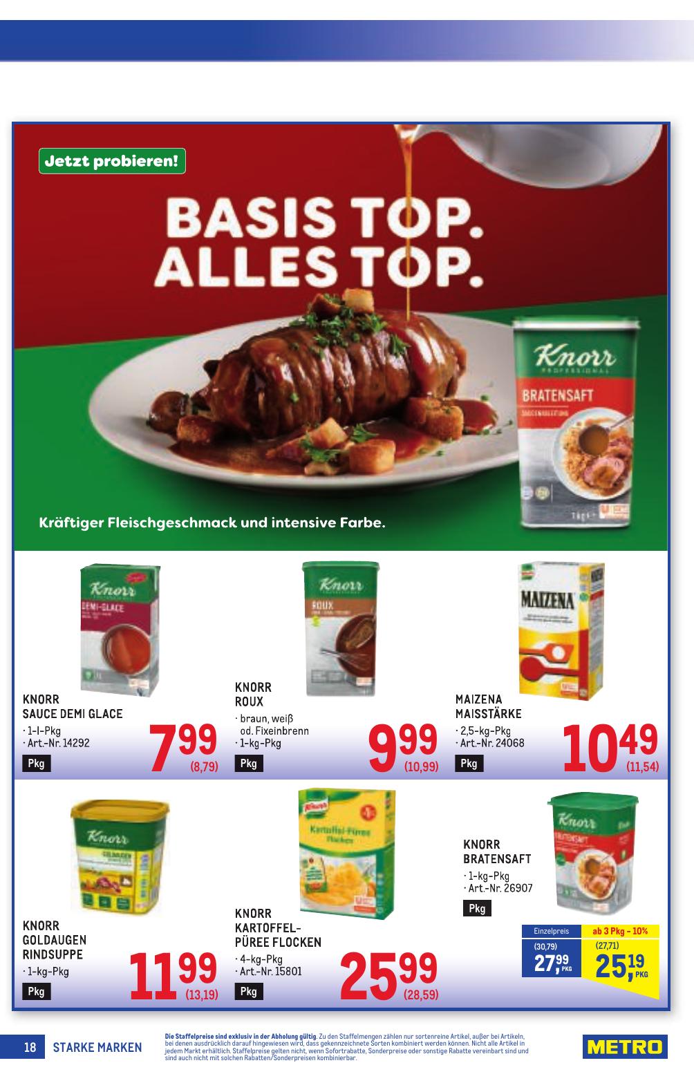 Metro Grosse Marken flyer page