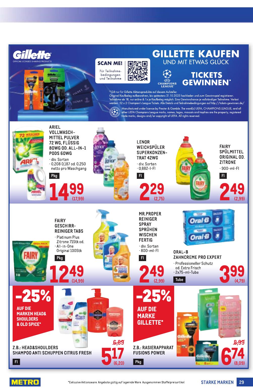 Metro Grosse Marken flyer page