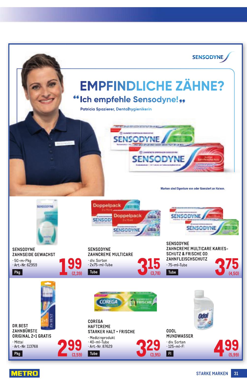 Metro Grosse Marken flyer page