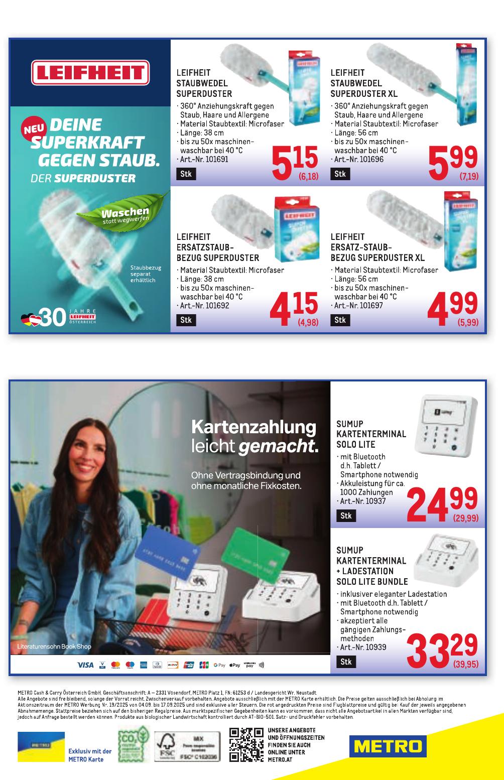Metro Grosse Marken flyer page