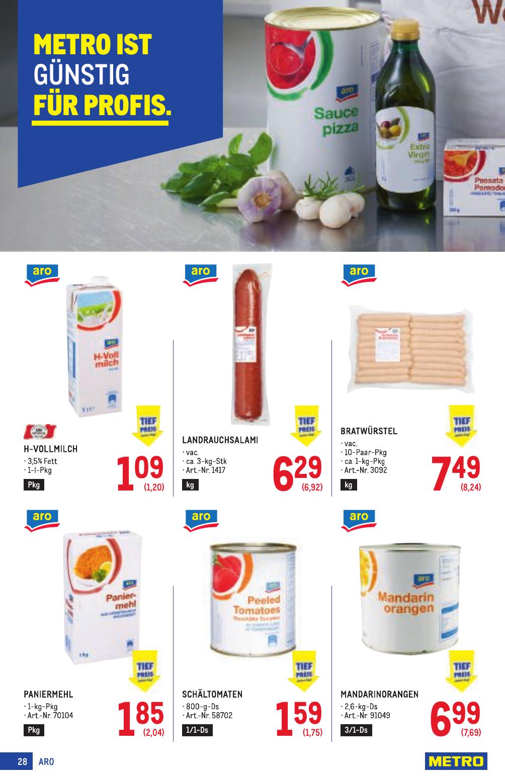 Metro Profi flyer page