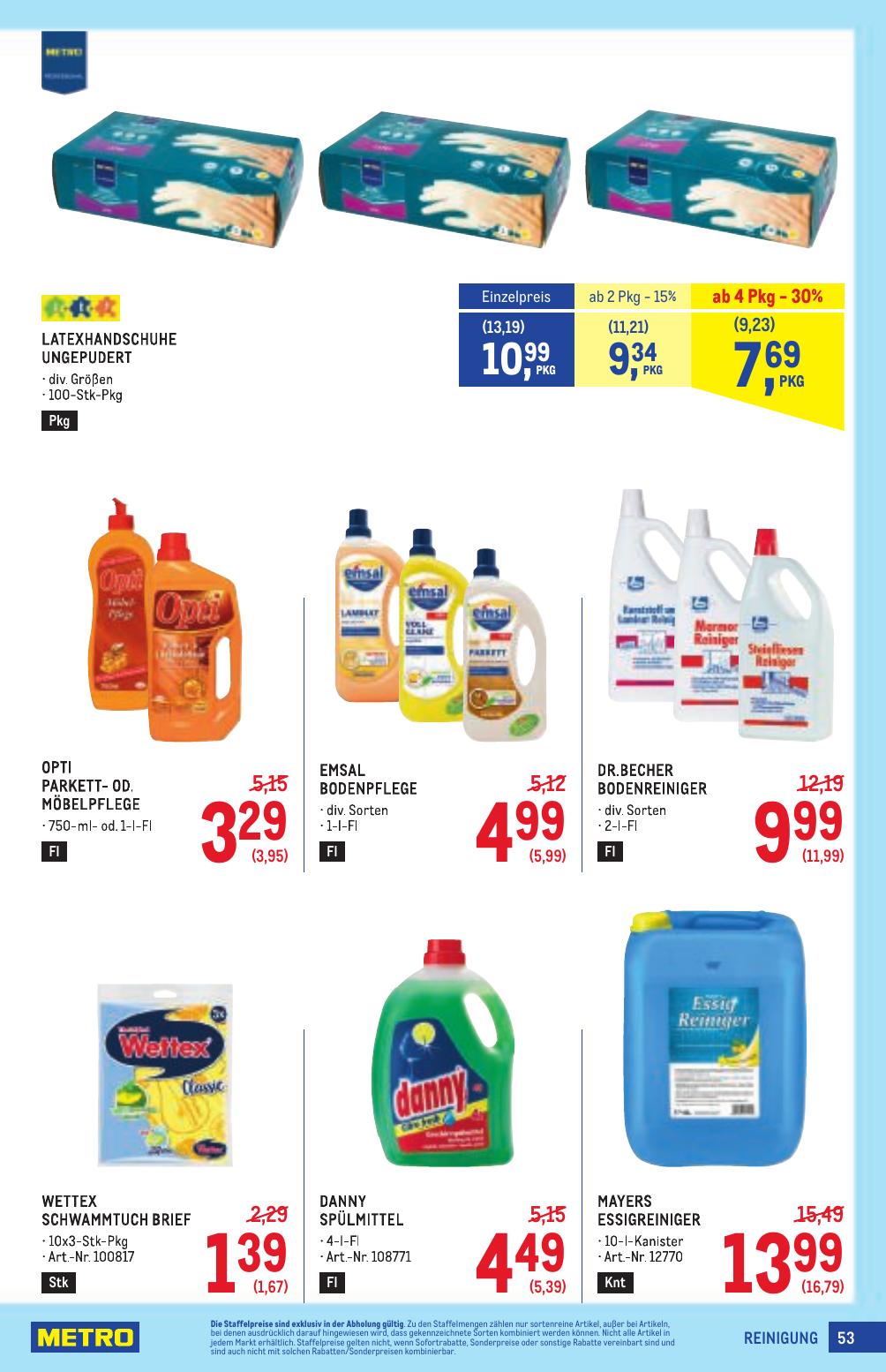 Metro Profi flyer page