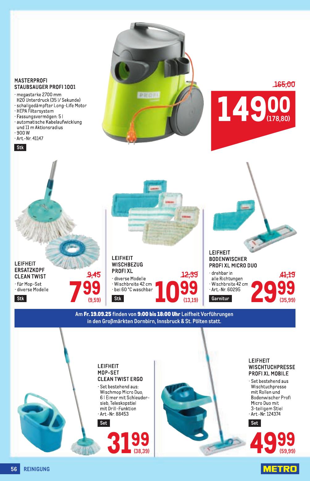 Metro Profi flyer page