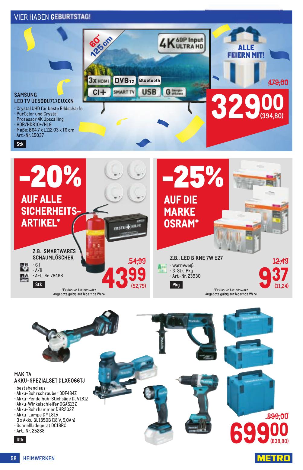 Metro Profi flyer page