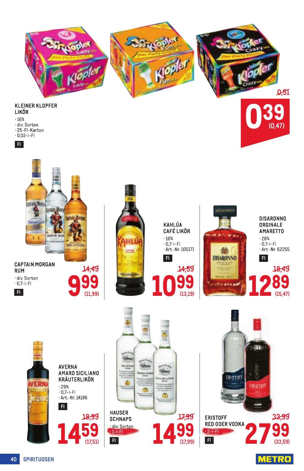 Metro Profi flyer page